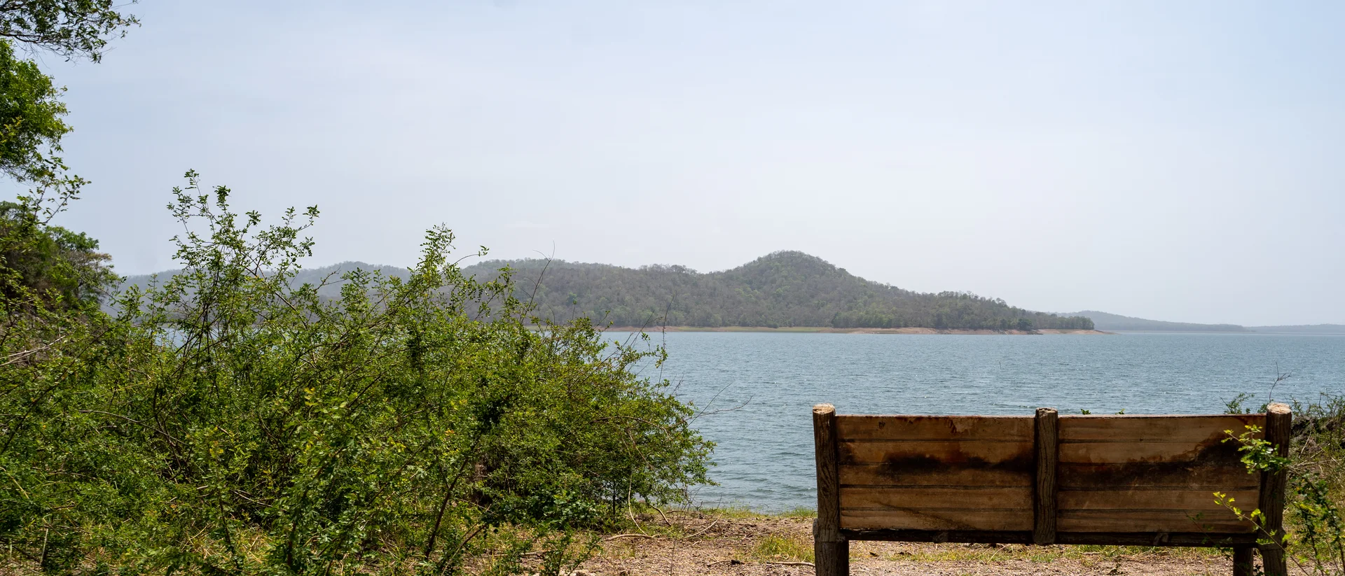 The Bhadra reservoir, part of Bhadra Wildlife Sanctuary